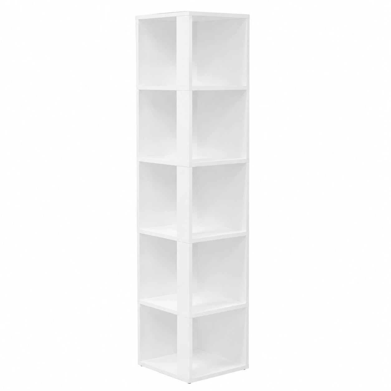 Guardaroba Angolare in Truciolato Bianco 33x33x164,5 cm