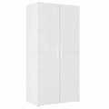 Armadio Alto Bianco in Legno Ingegnerizzato 80x42,5x185 cm per Soggiorno