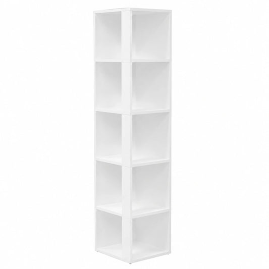 Guardaroba Angolare in Truciolato Bianco 33x33x164,5 cm