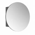 Armadio da bagno con specchio Loki, Antracite, 70x70 cm, 2 scomparti e mensola a parete