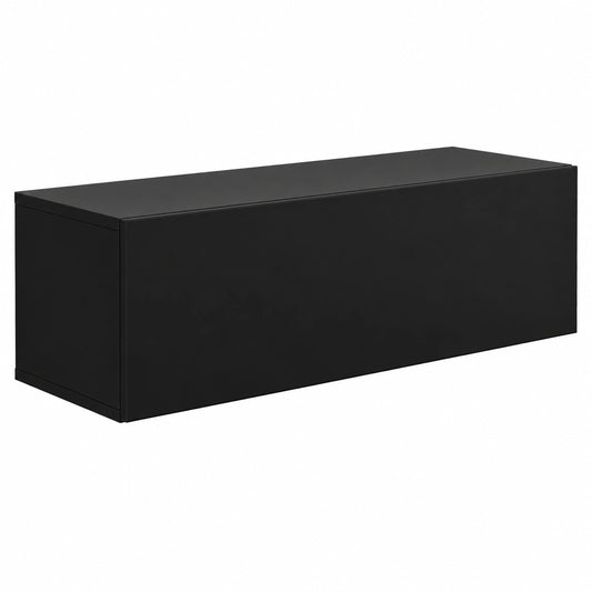 Mobile TV Sospeso Moderno 100x37x30 cm Nero per Soggiorno