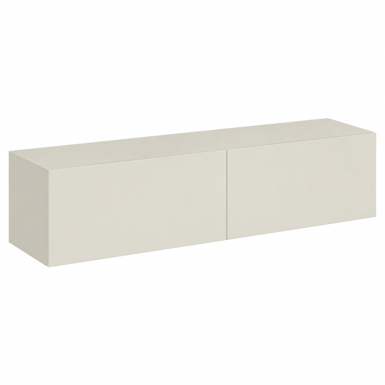 Carrello TV Sospeso 140 cm Grigio Beige per Soggiorno e Camera da Letto