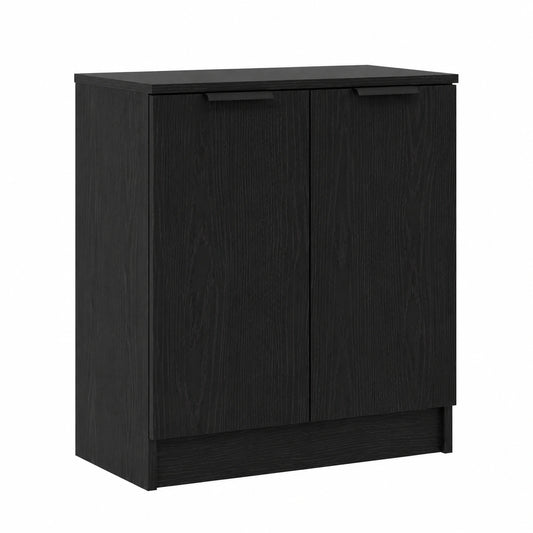 Credenza Moderna in Rovere Nero 60x30x70 cm, Soggiorno Elegante