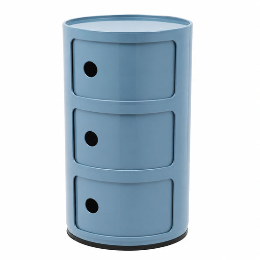 Contenitore Modulare Kartell a 3 Scomparti, Colore Blu
