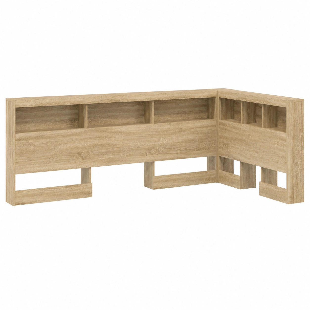 Testiera Contenitore Rovere Sonoma 90 cm, Mobile in Legno, Design Salvaspazio Minimalista