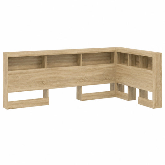 Testiera Contenitore Rovere Sonoma 90 cm, Mobile in Legno, Design Salvaspazio Minimalista